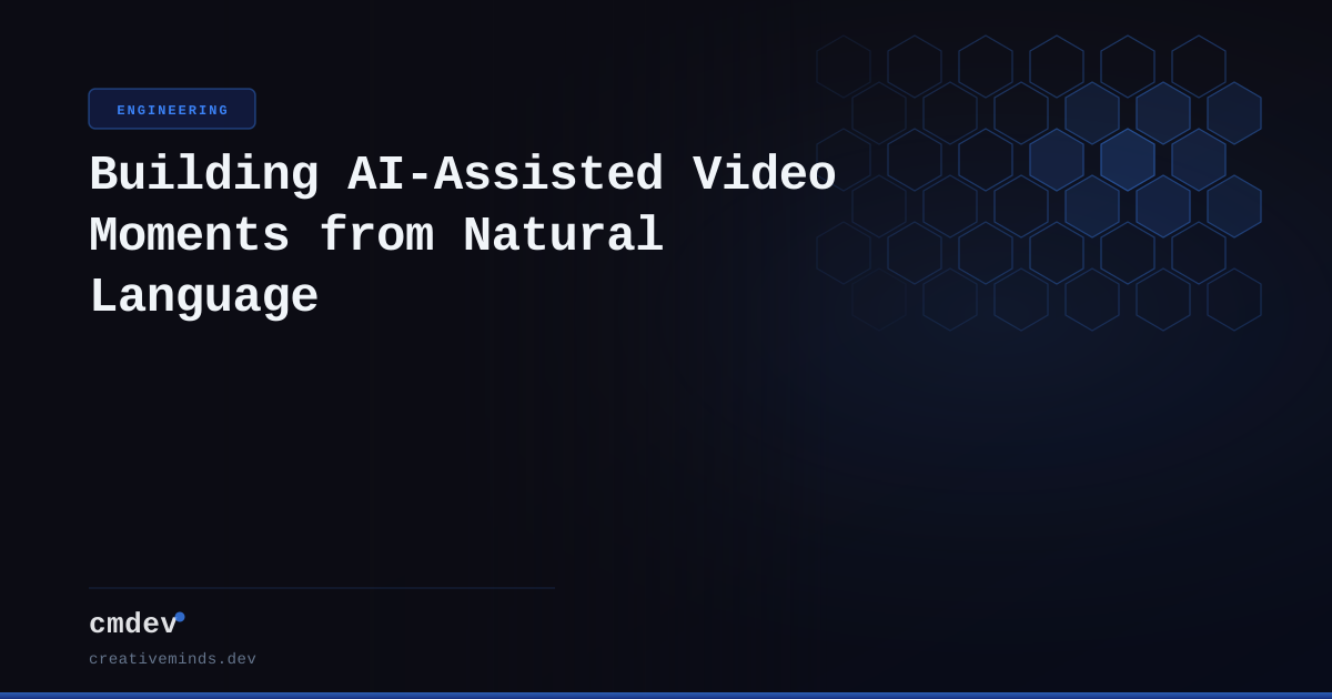 Building AI-Assisted Video Moments from Natural Language