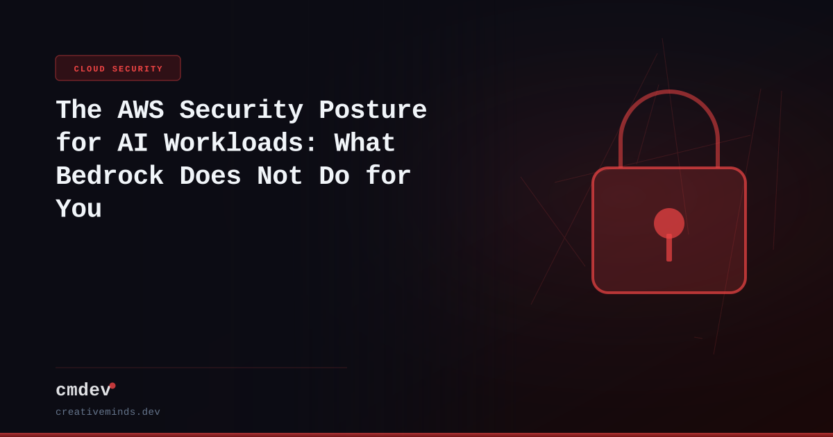 The AWS Security Posture for AI Workloads: What Bedrock Does Not Do for You
