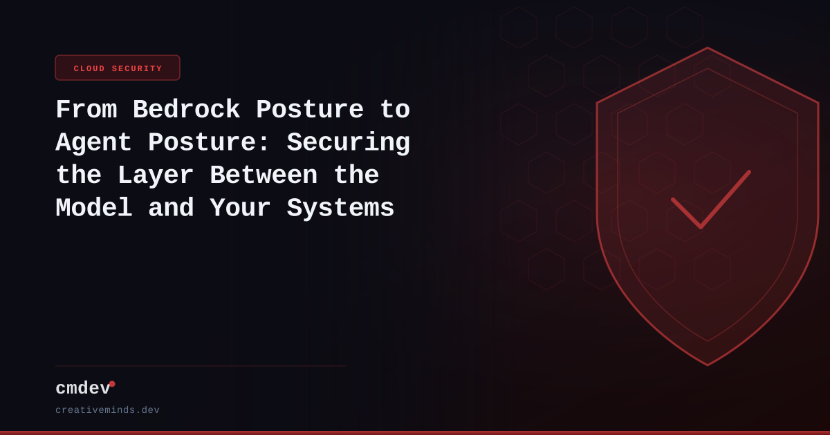 From Bedrock Posture to Agent Posture: Securing the Layer Between the Model and Your Systems