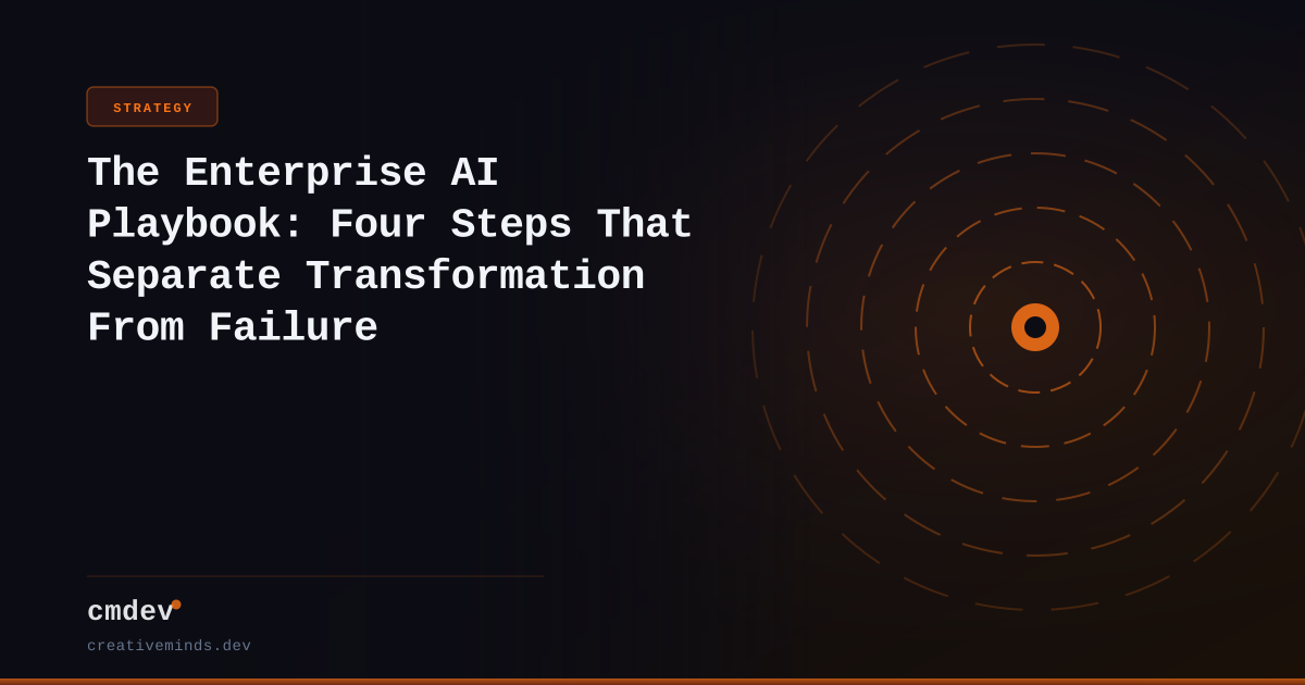 The Enterprise AI Playbook: Four Steps That Separate Transformation From Failure