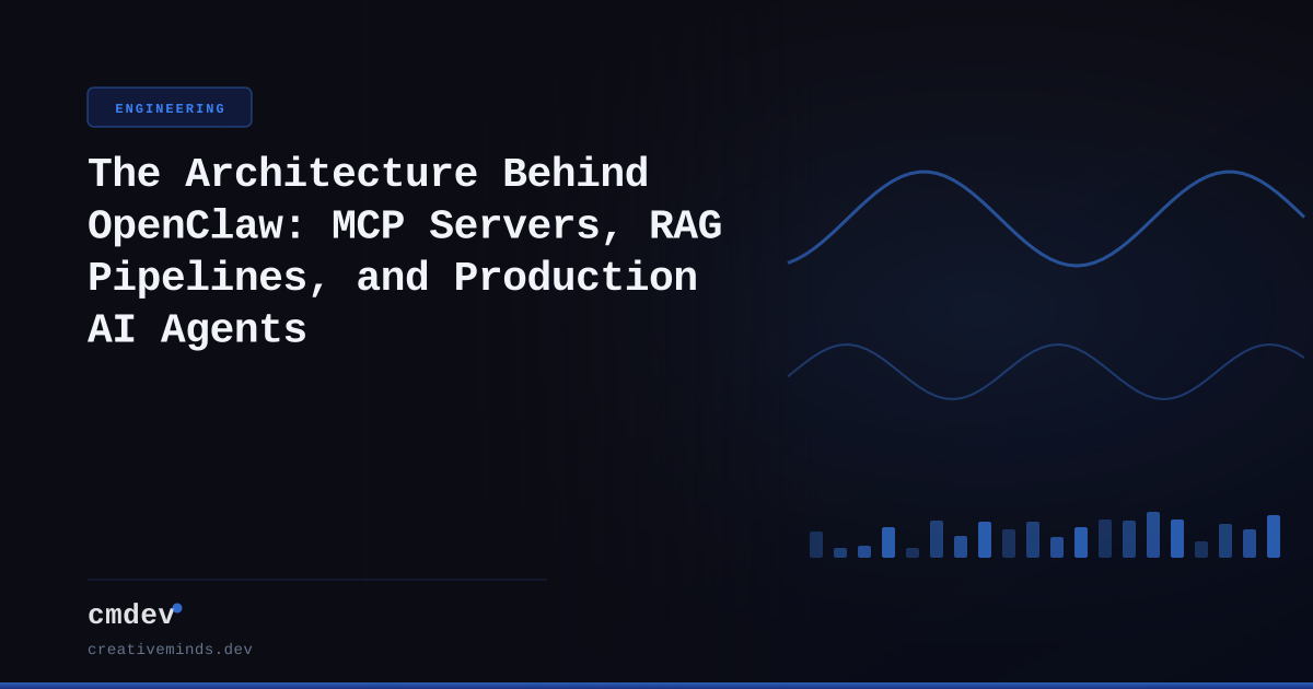 The Architecture Behind OpenClaw: MCP Servers, RAG Pipelines, and Production AI Agents